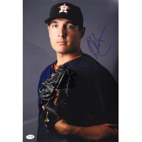 Asher Wojciechowski Houston Astros Signed 12x18 Glossy Photo JSA Authenticated