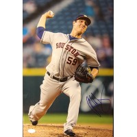 Asher Wojciechowski Houston Astros Signed 12x18 Glossy Photo JSA Authenticated