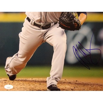 Asher Wojciechowski Houston Astros Signed 12x18 Glossy Photo JSA Authenticated