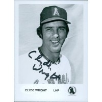 Clyde Wright California Angels Signed 4x5.5 Glossy Promo Photo JSA Authenticated Clyde Wright California Angels Signed 4x5.5 Glossy Promo Photo JSA Authenticated