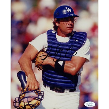 Steve Yeager Los Angeles Dodgers Signed 8x10 Glossy Photo JSA Authenticated