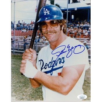 Steve Yeager Los Angeles Dodgers Signed 8x10 Glossy Photo JSA Authenticated