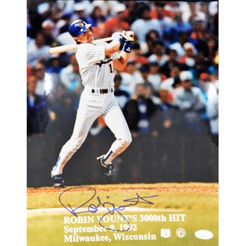 Robin Yount Milwaukee Brewers Signed 11x14 Glossy Photo JSA Authenticated