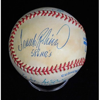 500 Home Run Club Signed OAL Baseball by 7 JSA Authenticated Jackson/Mays/Murray