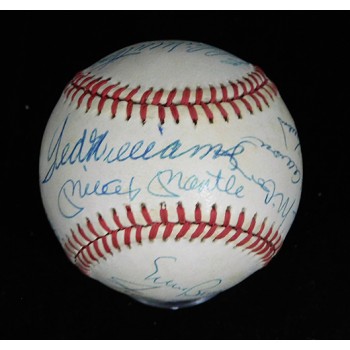 500 Home Run Club Signed ONL Baseball by 11 JSA Authenticated Mantle/Mays/Aaron