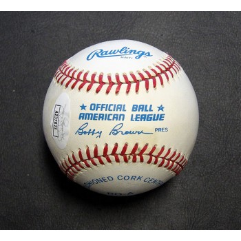 Jim Abbott Signed Official American League Baseball JSA Authenticated