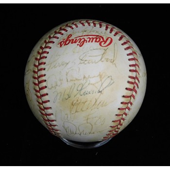 All-Stars 1989 Signed Baseball by 29 JSA Authenticated Nolan Ryan Kirby Puckett