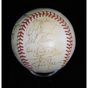 All-Stars 1989 Signed Baseball by 29 JSA Authenticated Nolan Ryan Kirby Puckett