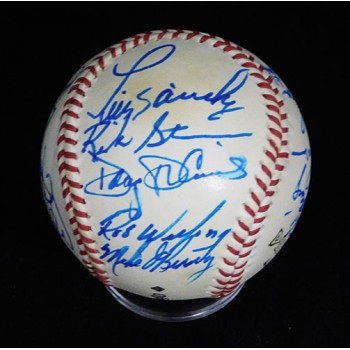 California Angels 1983 Team Signed Official League Baseball JSA Authenticated