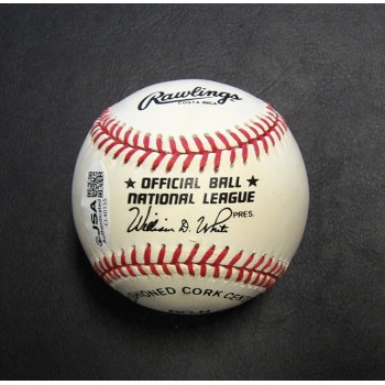 Richie Ashburn Signed Official Rawlings National League Baseball JSA Authentic