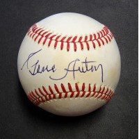Gene Autry Signed Official National League Baseball JSA Authenticated Toned