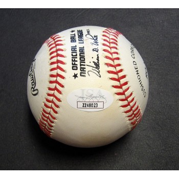 Gene Autry Signed Official National League Baseball JSA Authenticated Toned