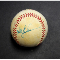 Wally Backman Signed Rawlings National League Baseball JSA Authenticated Toned