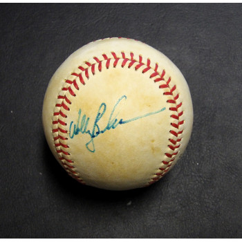 Wally Backman Signed Rawlings National League Baseball JSA Authenticated Toned