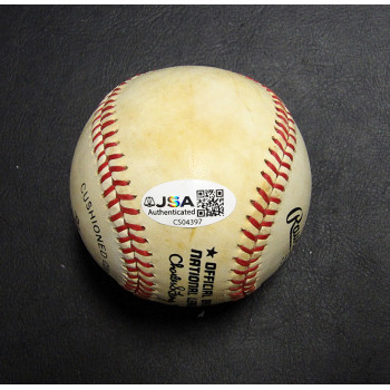 Wally Backman Signed Rawlings National League Baseball JSA Authenticated Toned