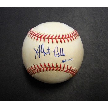 Albert Belle Signed Rawlings Official American League Baseball JSA Authenticated