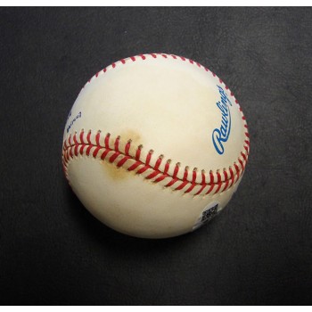 Albert Belle Signed Rawlings Official American League Baseball JSA Authenticated
