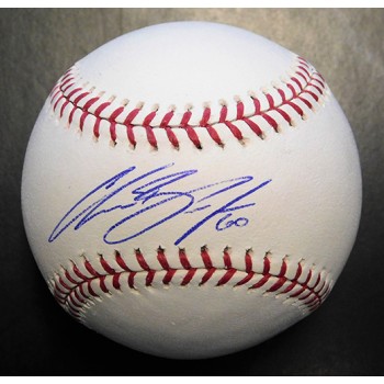 Chasen Bradford Signed Major League Baseball In Blue Pen JSA Authenticated