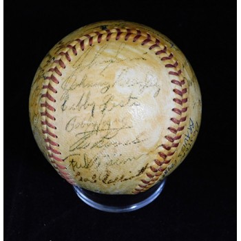 Boston Braves 1948 Team Signed Spalding ONL Baseball by 25 JSA Authenticated