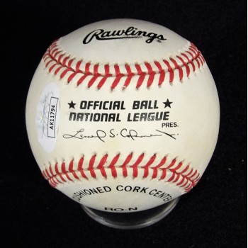 Jack Brickhouse Signed Official National League Baseball JSA Authenticated