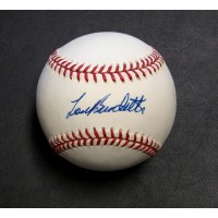 Lew Burdette Signed Official Rawlings National League Baseball JSA Authenticated