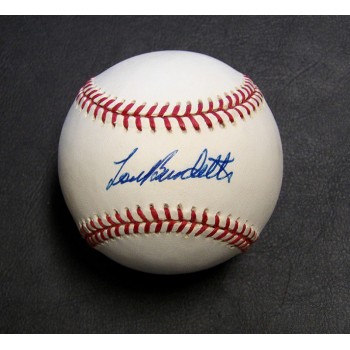 Lew Burdette Signed Official Rawlings National League Baseball JSA Authenticated