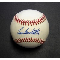 Lou Burdette Signed Official Rawlings National League Baseball JSA Authenticated