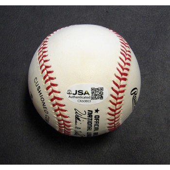 John Burkett Signed Official National League Baseball JSA Authenticated