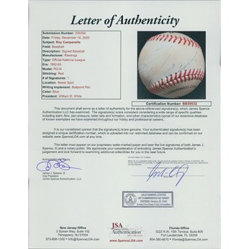 Roy Campanella Signed Official National League Baseball JSA Authenticated