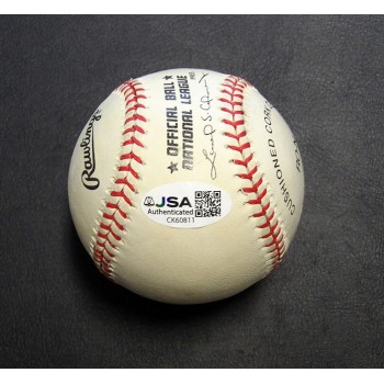 Gary Carter Signed Official National League Baseball JSA Authenticated Bleeding