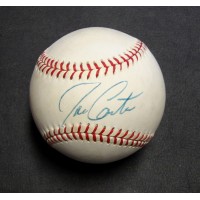Joe Carter Signed Rawlings National League Baseball JSA Authenticated