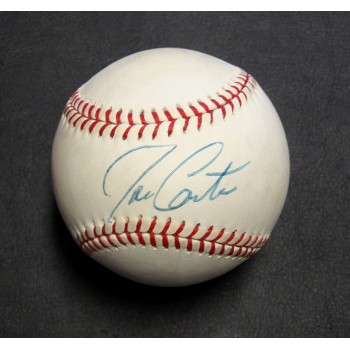Joe Carter Signed Rawlings National League Baseball JSA Authenticated