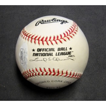 Joe Carter Signed Rawlings National League Baseball JSA Authenticated