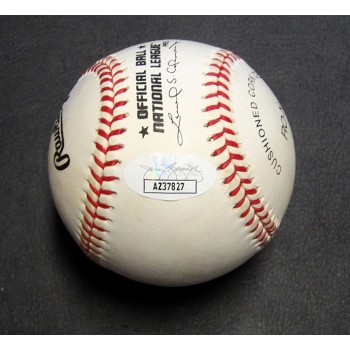 Joe Carter Signed Rawlings National League Baseball JSA Authenticated