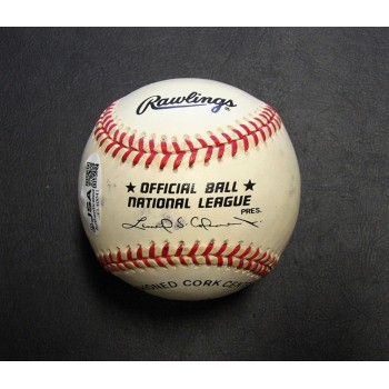 Ron Cey Signed Official Rawlings National League Baseball JSA Authenticated