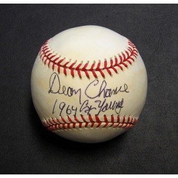 Dean Chance Signed Official American League Baseball JSA Authenticated 1964 CY