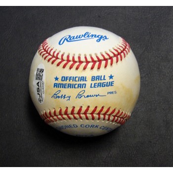 Dean Chance Signed Official American League Baseball JSA Authenticated 1964 CY