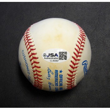 Dean Chance Signed Official American League Baseball JSA Authenticated 1964 CY