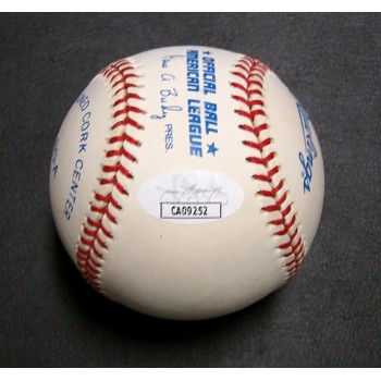 Marty Cordova Signed Official American League Baseball JSA Authenticated