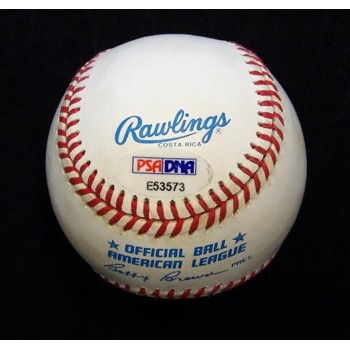 Joe DiMaggio Signed Official American League Baseball PSA Authenticated