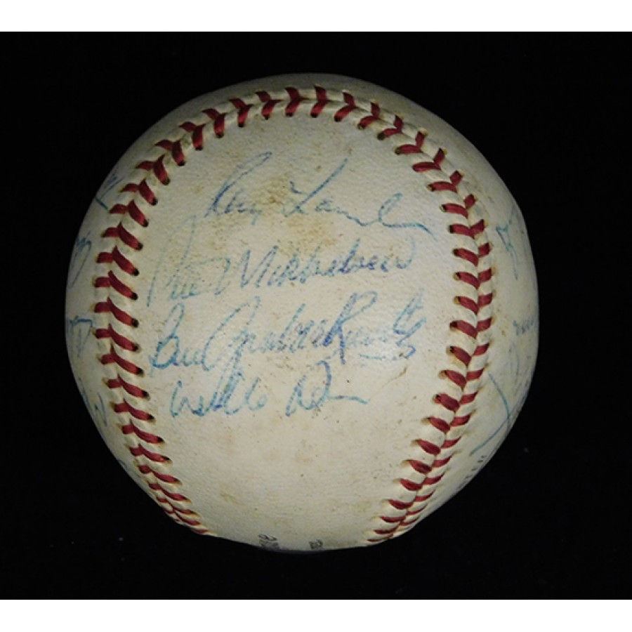 Los Angeles Dodgers 1969 Team Signed Baseball Alston Sutton JSA ...