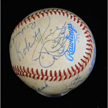 Famous Personalities Signed Official AL Baseball by 10 JSA Authenticated