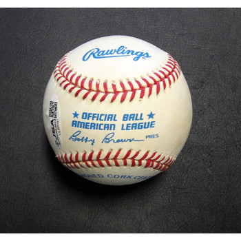Bob Feller Signed Official Rawlings American League Baseball JSA Authenticated