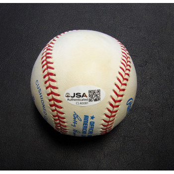 Bob Feller Signed Official Rawlings American League Baseball JSA Authenticated