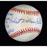 Robert William Bob Feller Signed LE Stat American League Baseball JSA Authentic