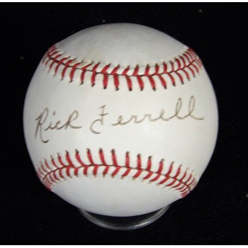 Rick Ferrell Signed Official American League Baseball JSA Authenticated