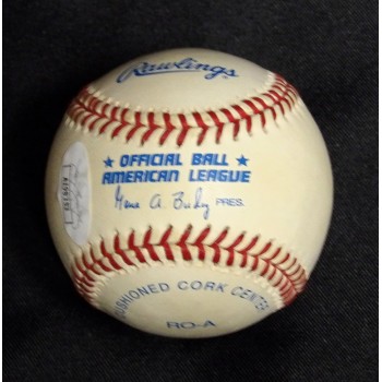 Rollie Fingers Signed Official American League Baseball JSA Authenticated