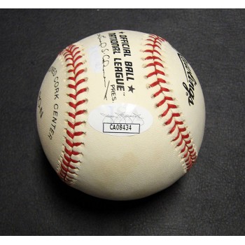 Steve Finley Signed Official National League Baseball JSA Authenticated