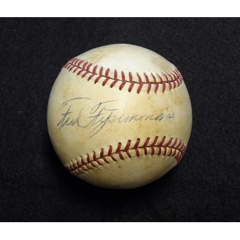 Fred Fitzsimmons Signed MacGregor International League Baseball JSA Authentic