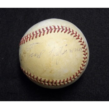 Fred Fitzsimmons Signed Official National League Baseball JSA Authenticated